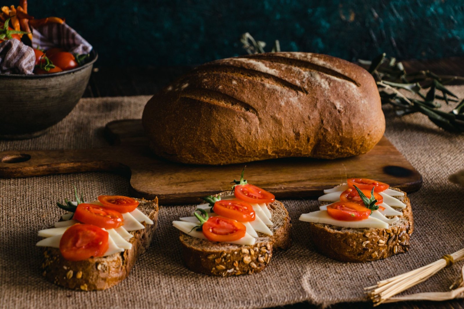 Tamatie-Kaas-Roosterbrood