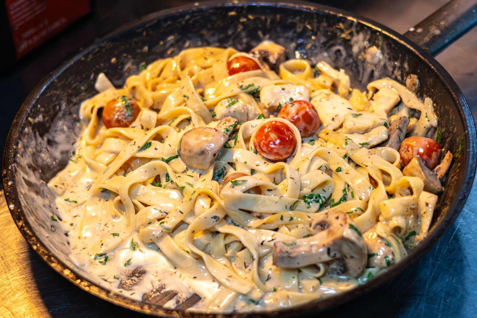 Romerige Hoender-en-Pasta